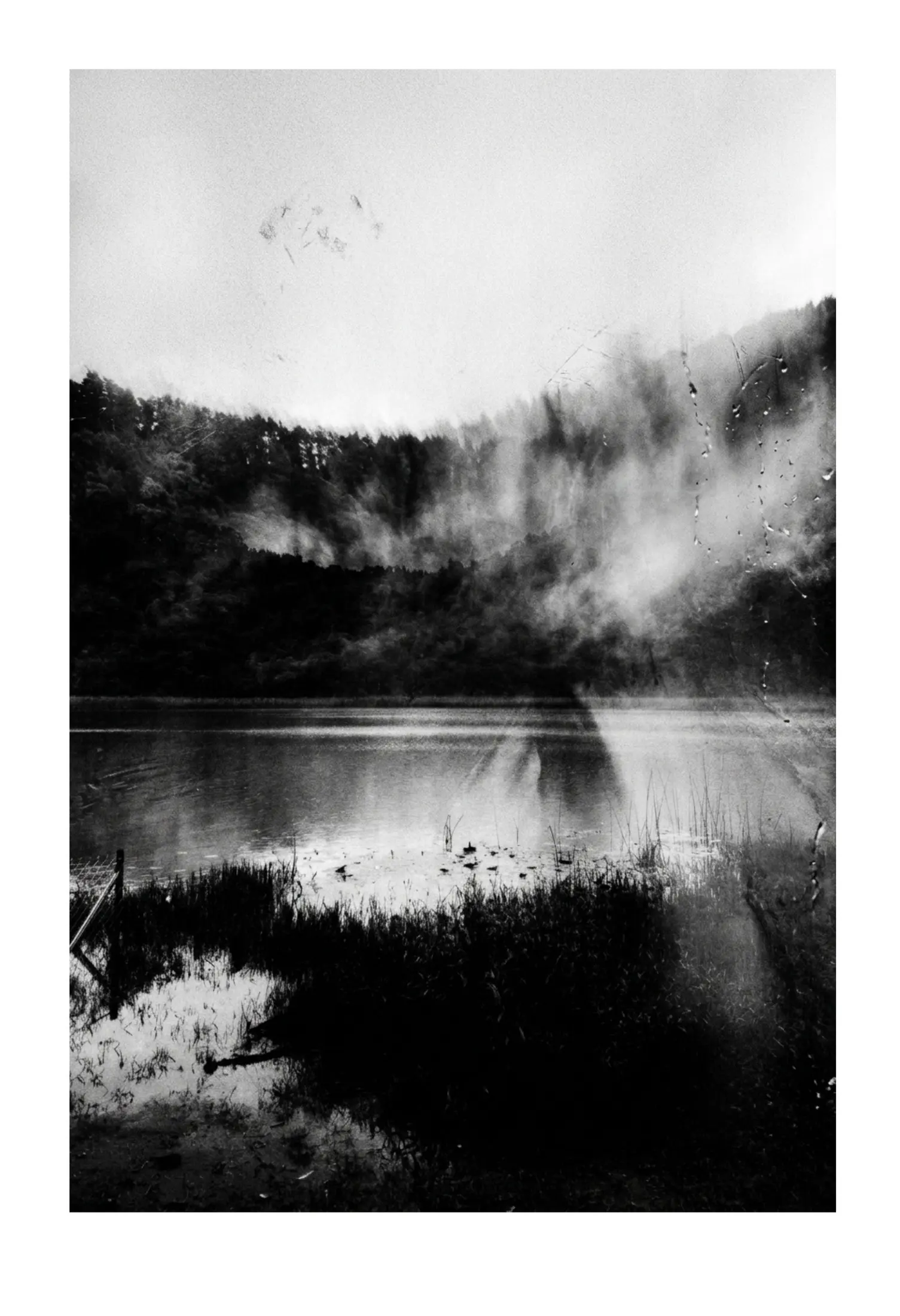 Black-and-white work from Delula's ongoing research